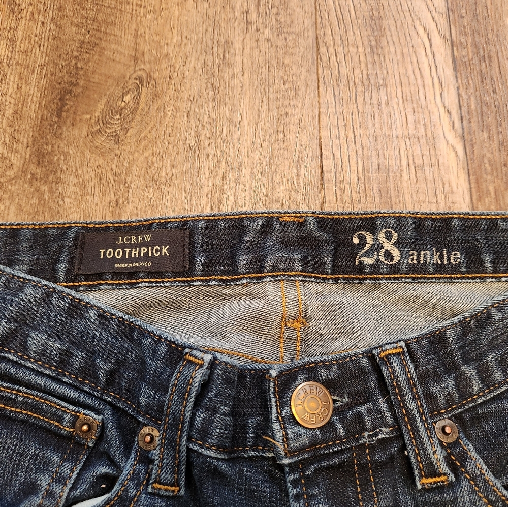 J. Crew Toothpick Ankle Jean Size 28 - Picture 3 of 7
